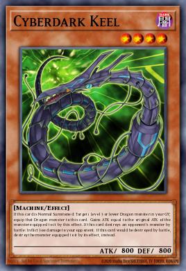 A single card from the set named: Cyberdark Keel