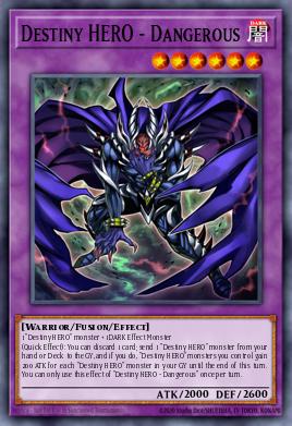 A single card from the set named: Destiny HERO - Dangerous
