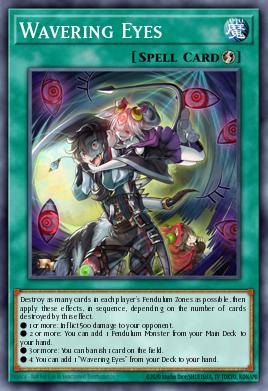 A single card from the set named: Wavering Eyes