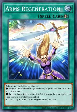 A single card from the set named: Arms Regeneration
