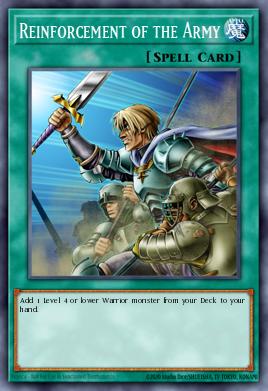 A single card from the set named: Reinforcement of the Army
