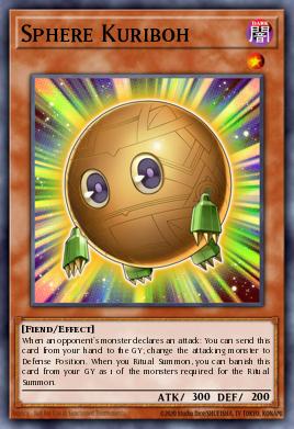 A single card from the set named: Sphere Kuriboh