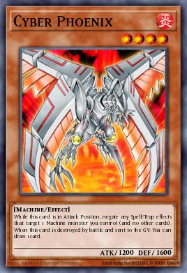A single card from the set named: Cyber Phoenix