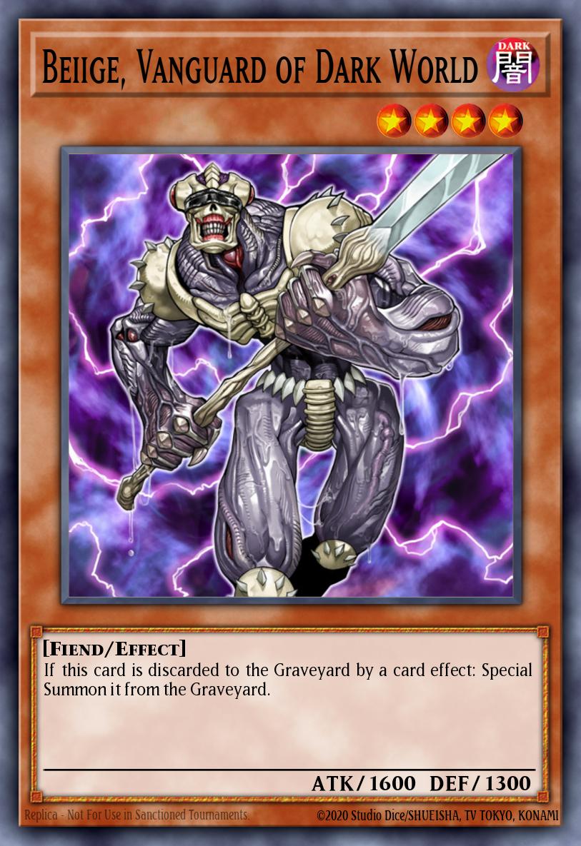 Card image of: Beiige, Vanguard of Dark World