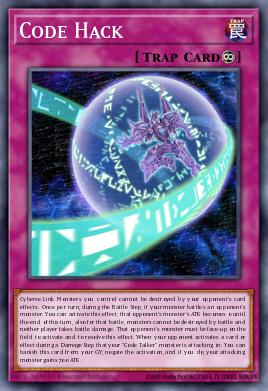 A single card from the set named: Code Hack