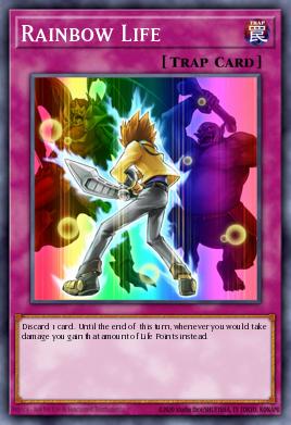 A single card from the set named: Rainbow Life