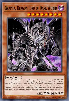 A single card from the set named: Grapha, Dragon Lord of Dark World