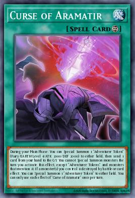 A single card from the set named: Curse of Aramatir