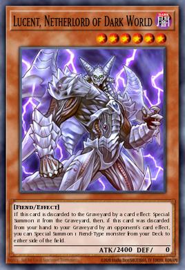 A single card from the set named: Lucent, Netherlord of Dark World