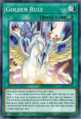 A single card from the set named: Golden Rule