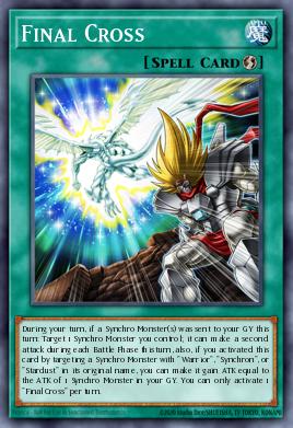 A single card from the set named: Final Cross
