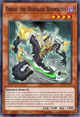A single card from the set named: Zohah, the Ogdoadic Boundless