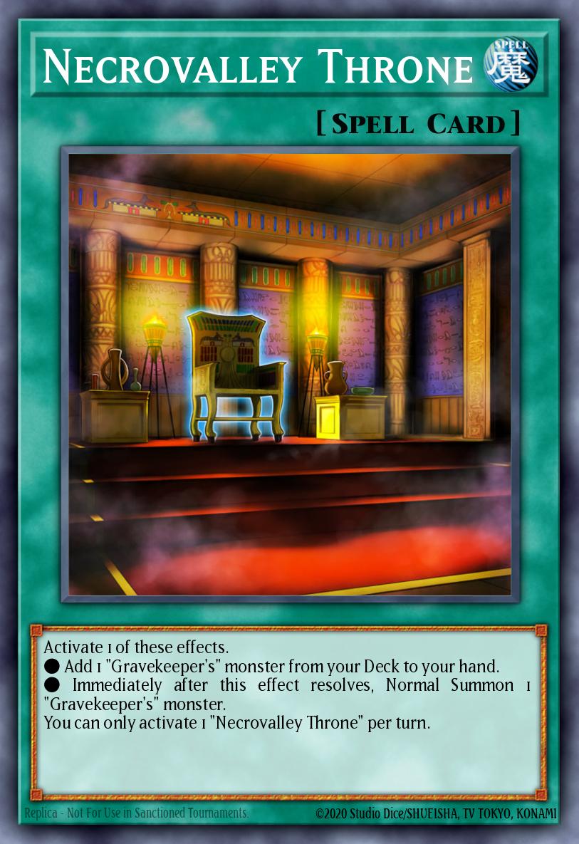 Card image of: Necrovalley Throne