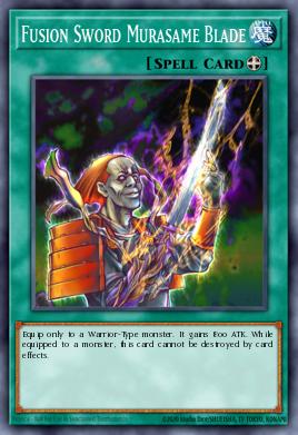 A single card from the set named: Fusion Sword Murasame Blade