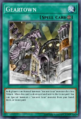 A single card from the set named: Geartown
