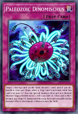 A single card from the set named: Paleozoic Dinomischus