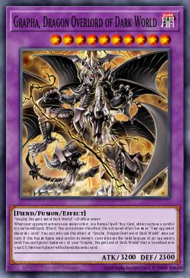A single card from the set named: Grapha, Dragon Overlord of Dark World
