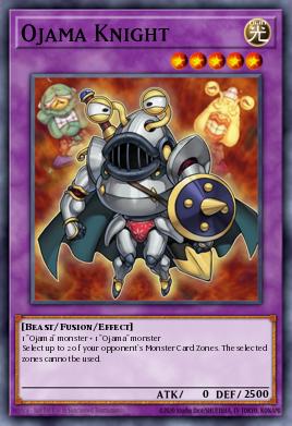 A single card from the set named: Ojama Knight