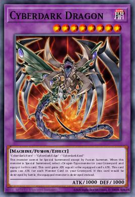 A single card from the set named: Cyberdark Dragon