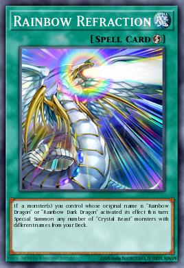 A single card from the set named: Rainbow Refraction