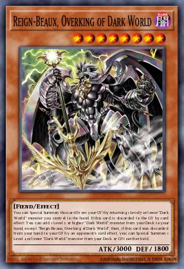 A single card from the set named: Reign-Beaux, Overking of Dark World