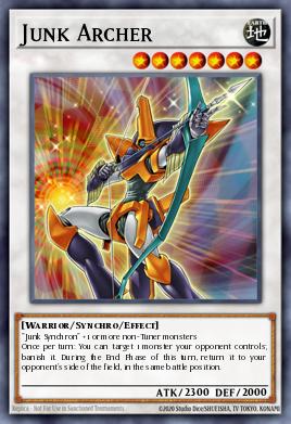 A single card from the set named: Junk Archer