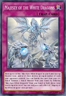 A single card from the set named: Majesty of the White Dragons