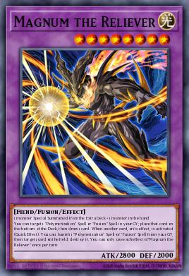 A single card from the set named: Magnum the Reliever