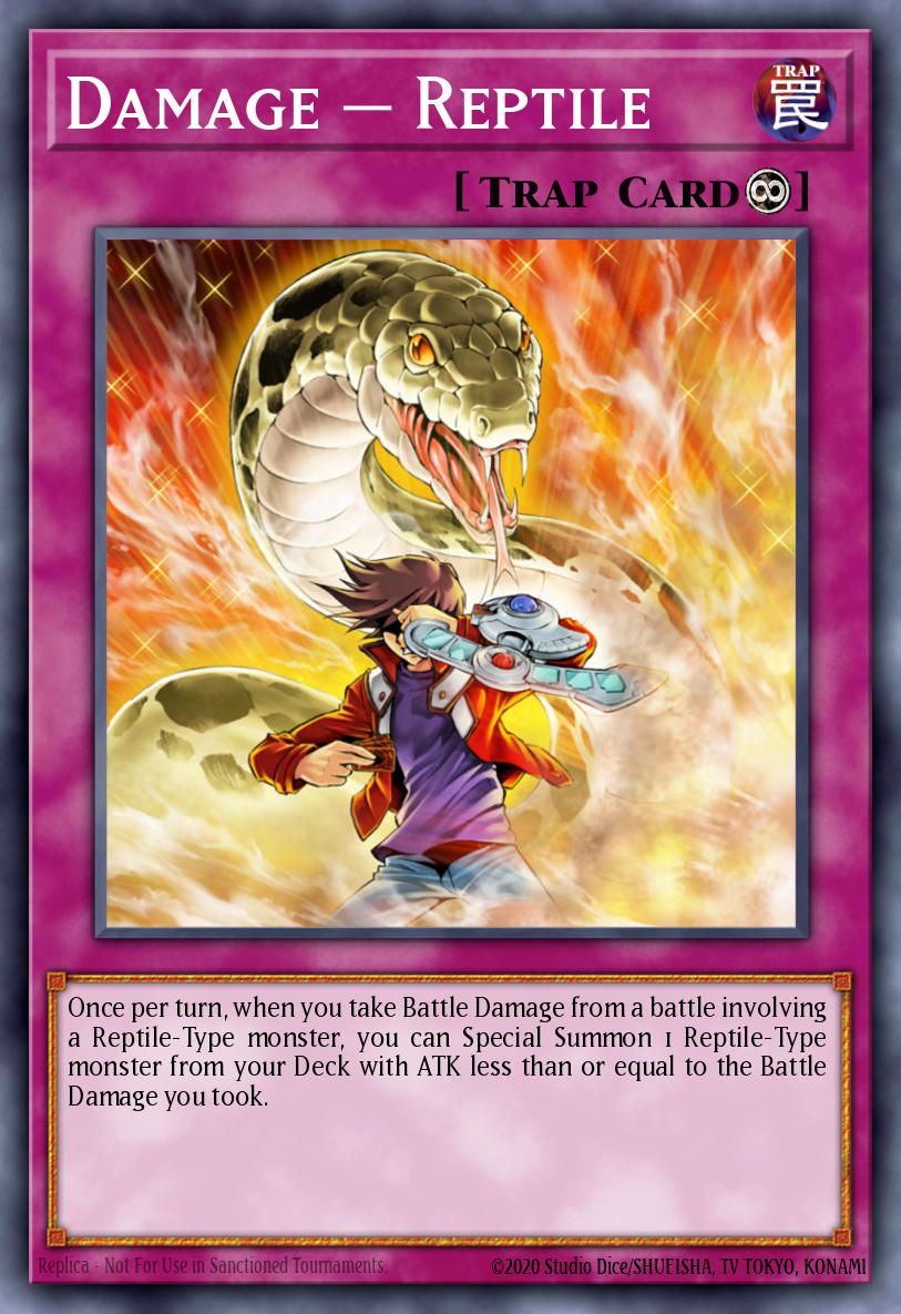 Card image of: Damage = Reptile