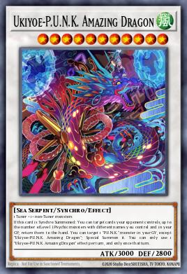 A single card from the set named: Ukiyoe-P.U.N.K. Amazing Dragon