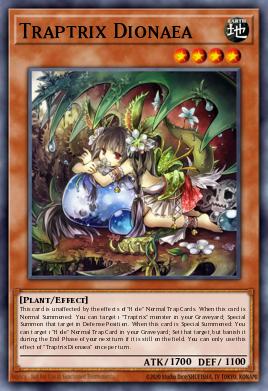 A single card from the set named: Traptrix Dionaea