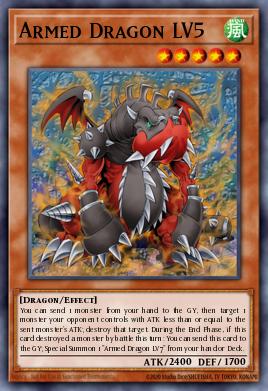 A single card from the set named: Armed Dragon LV5