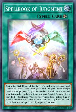 A single card from the set named: Spellbook of Judgment