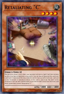 A single card from the set named: Retaliating "C"