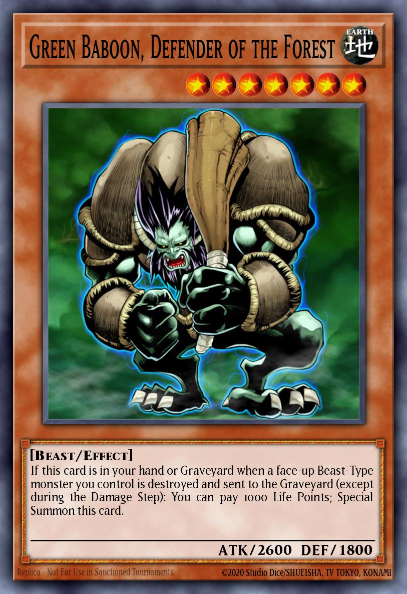 Slika karte: Green Baboon, Defender of the Forest
