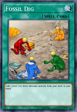 A single card from the set named: Fossil Dig