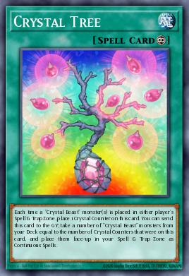A single card from the set named: Crystal Tree