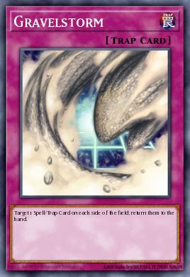 A single card from the set named: Gravelstorm