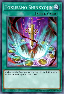 A single card from the set named: Tokusano Shinkyojin