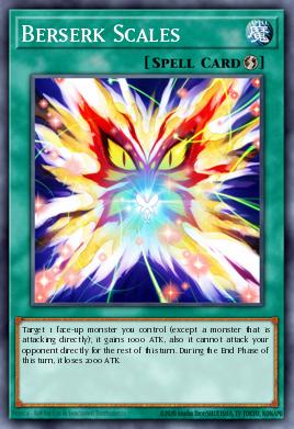 A single card from the set named: Berserk Scales