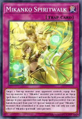 A single card from the set named: Mikanko Spiritwalk