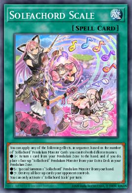A single card from the set named: Solfachord Scale