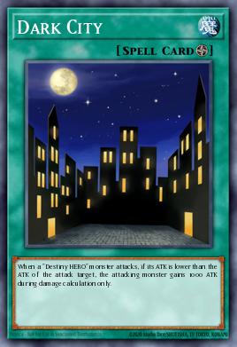 A single card from the set named: Dark City