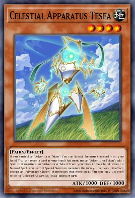A single card from the set named: Celestial Apparatus Tesea