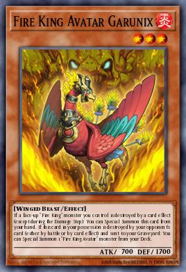 Pojedinačna karta iz seta pod imenom: Fire King Avatar Garunix