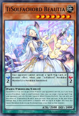 A single card from the set named: TiSolfachord Beautia