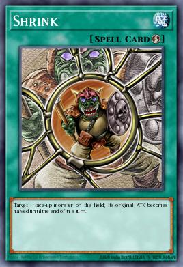 A single card from the set named: Shrink