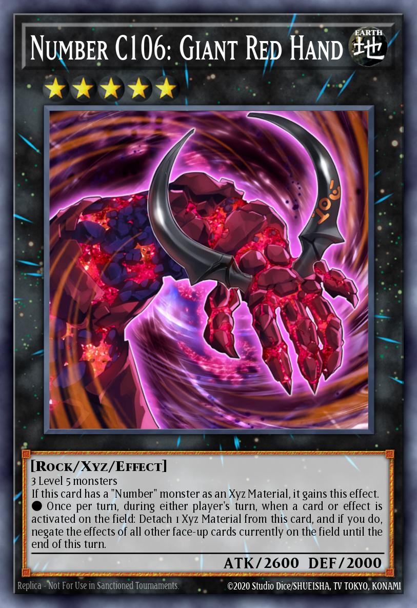Slika karte: Number C106: Giant Red Hand