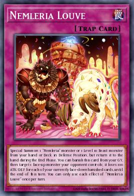 A single card from the set named: Nemleria Louve
