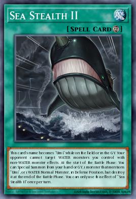 A single card from the set named: Sea Stealth II